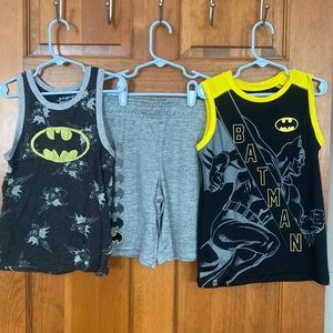 Jumping Beans tanks & short. Size 6  Batman